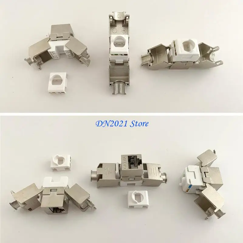 F3KE ALEA ALIA ZINC CASTING CASTING MODULE COMPLETO CAT6 CAT6A CAT7 RJ45 a - imagen 5