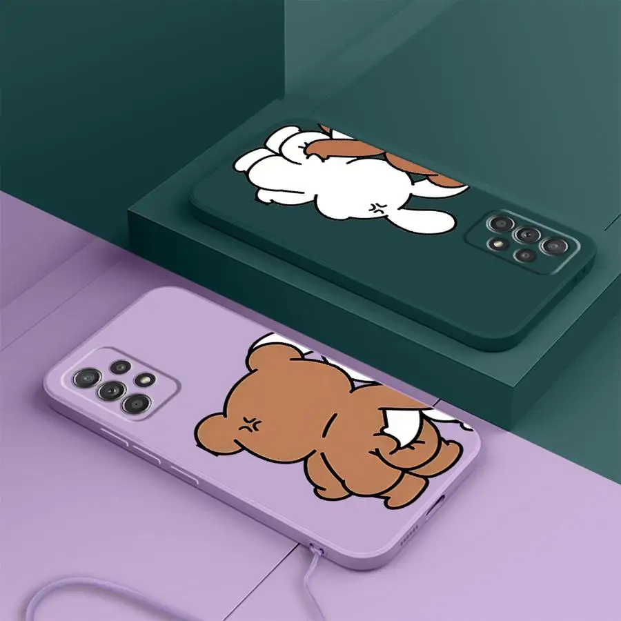 Funda blanda para Samsung Galaxy A34 A24 A36 A26 A15 A35 A51 A11 A12 A22 A52 A13 A14 A16 Estilo de pareja pellizco mutuo - imagen 5