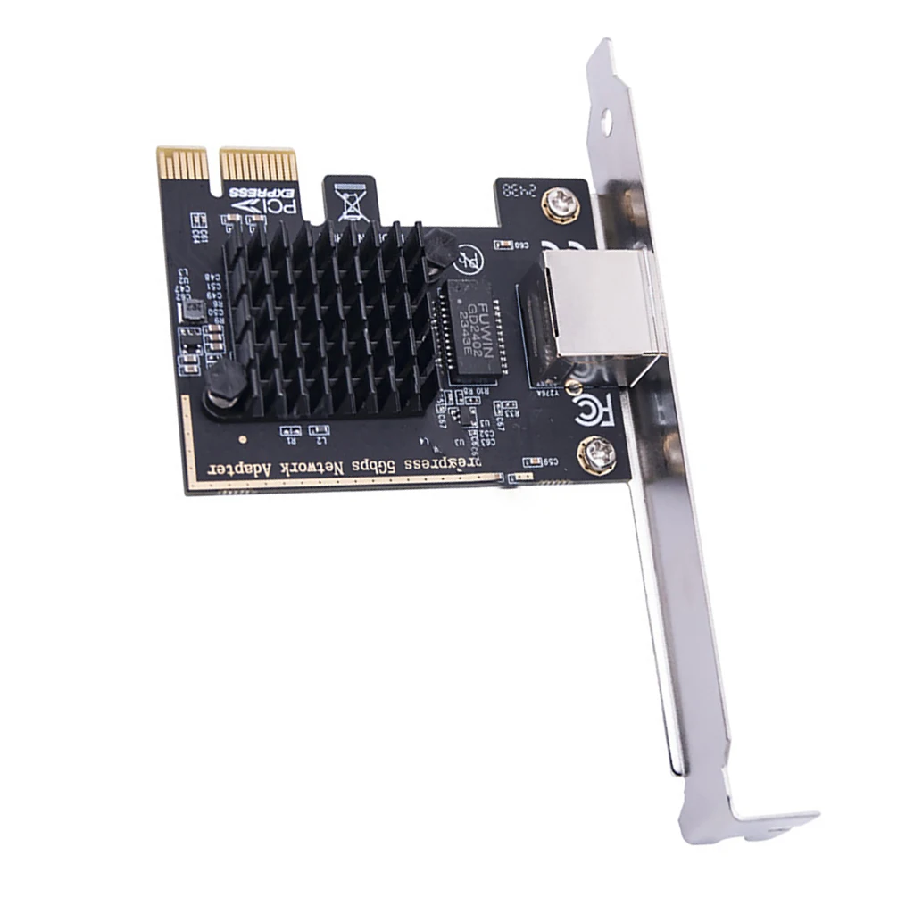 Tarjeta de red PCIE 5G Gigabit Ethernet PCI Express X1 a RJ45 PCI-E RT8126 Chip PCI-E LAN NIC 5000Mbps 1Gbps/5Gbps para escritorio - imagen 2