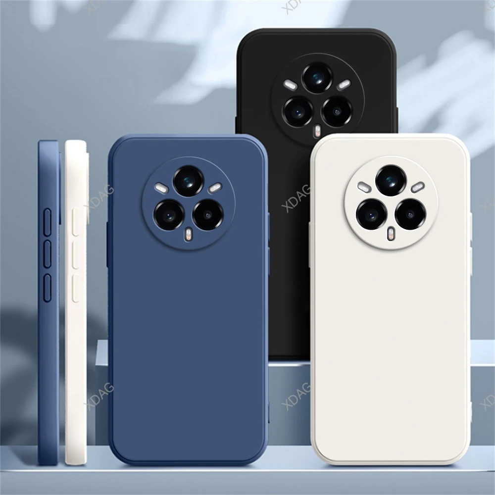 Funda de teléfono Original de silicona para OPPO Realme 14 Pro 14Pro Plus Pro + 5G protección de lente moda Simple suave cubierta trasera a prueba de golpes - imagen 2