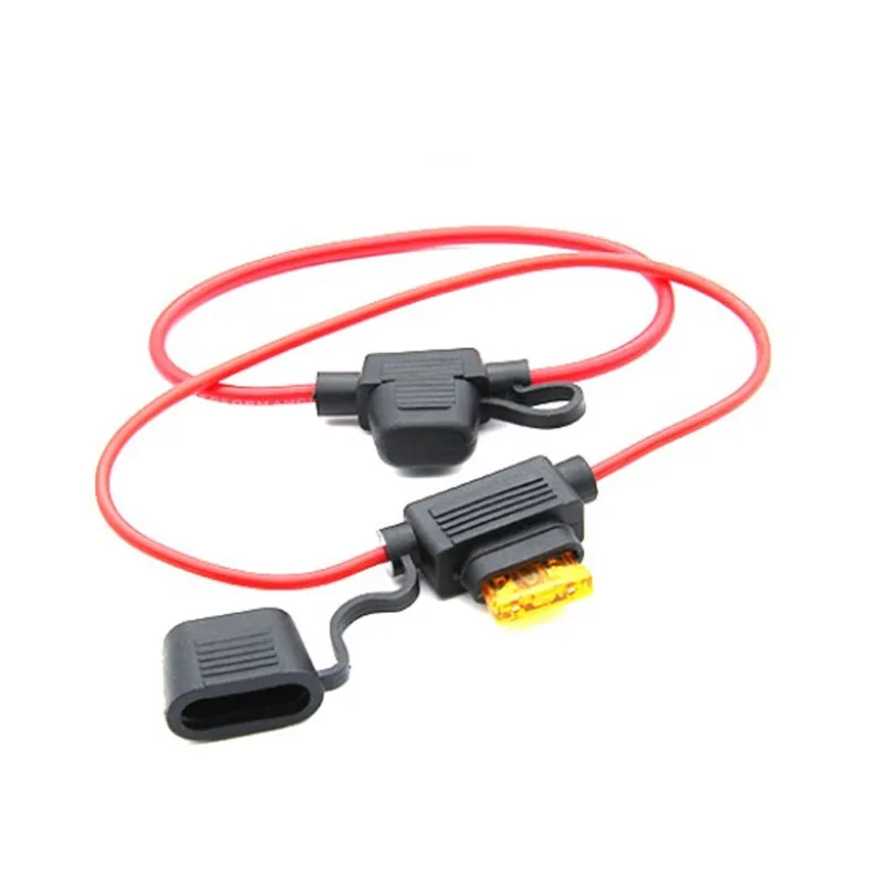 1 Juego de caja de fusibles impermeable estándar/Mini/Micro para coche, tipo hoja en línea, portafusibles, toma de corriente 18/16/14/12AWG 5A 10A 20A 30A40A50A - imagen 2