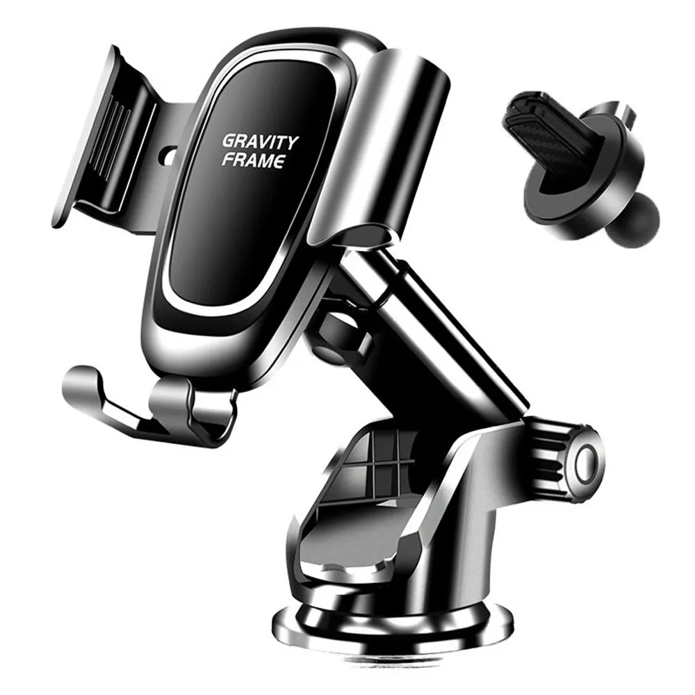 Soporte para teléfono de coche y súper ventosa Universal 4 en 1 para salpicadero de coche, soporte para ventilación de parabrisas para iPhone Samsung