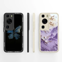Funda Huawei P60 / P60 Pro Silicona Líquida Flores Antigolpes