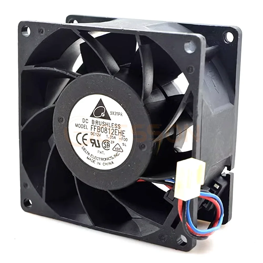 Nuevo delta 8038 12V 1.35a 8cm FFB0812EHE ventilador de refrigeración de gran volumen de aire