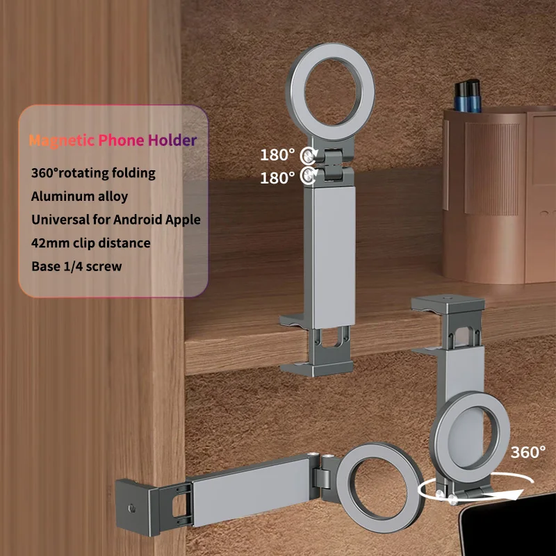 TEUCER TG-1 soporte magnético para teléfono de coche soporte magnético para montaje en coche para Macsafe iPhone 15 14 13 12 Samsung Xiaomi - imagen 3