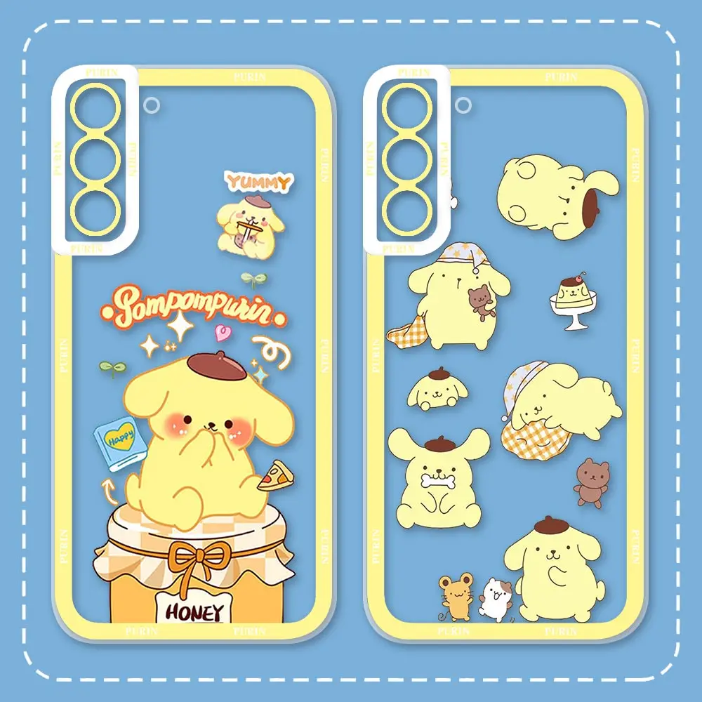 Funda de teléfono de Anime con pompón de bebé para Samsung Galaxy S24, S23, S22, S21, S20 FE Ultra, S11, S10, Note 20, 10 Ultra Plus Pro Lite - imagen 2