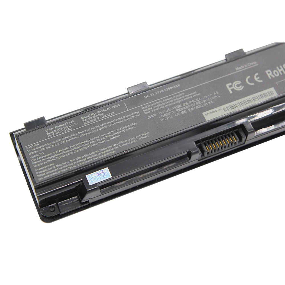 Batería de ordenador portátil de 11,1 V, 5200mAh, para Toshiba PA5024U-1BRS Satellite C850, L850, C870, C50, L850D, C850D, L855, L870, L70, S70, P845, P855, P875 - imagen 3