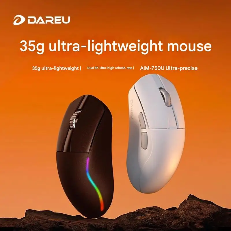 Dareu A950AIR Cicada Wing Edition Ratón inalámbrico de modo dual AIM-750U Ligero 3950 Nordic 52840 Ratón para juegos preciso - imagen 2
