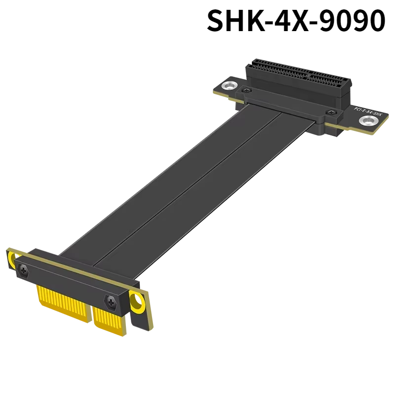 Adaptador Riser PCI-E x4 Gen3 – Extensor Ángulo Recto para GPU SSD - imagen 2