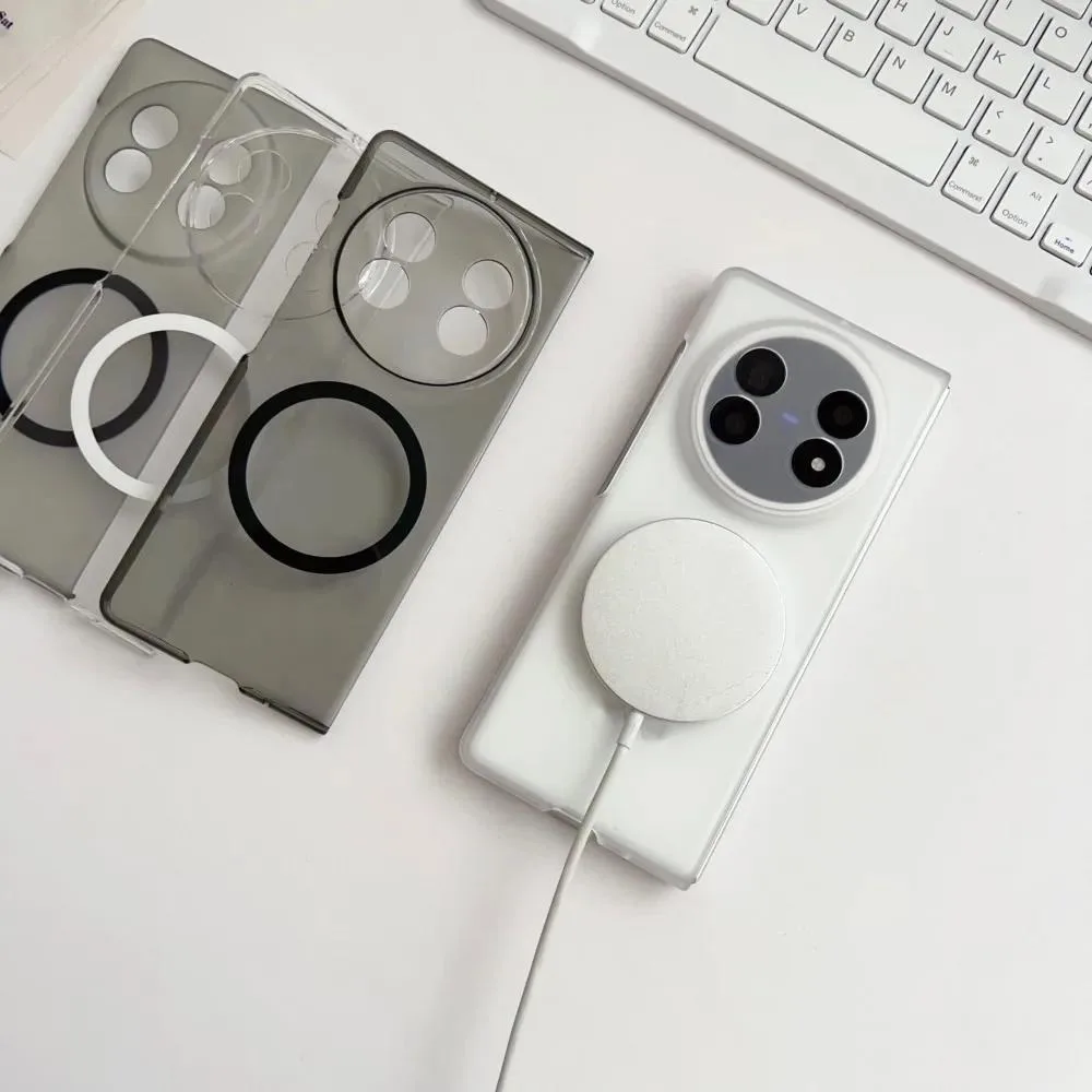 Funda magnética transparente para VIVO X Fold 5, Funda de carga inalámbrica, Funda ultrafina para VIVO X FOLD5 - imagen 3