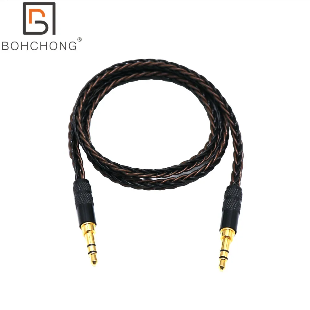 Cable de Audio Jack 3,5 de 3,5mm, Cable auxiliar de línea de altavoz TRS a TRS para teléfono, auriculares de coche, Cable de Audio para amplificador DAP DA