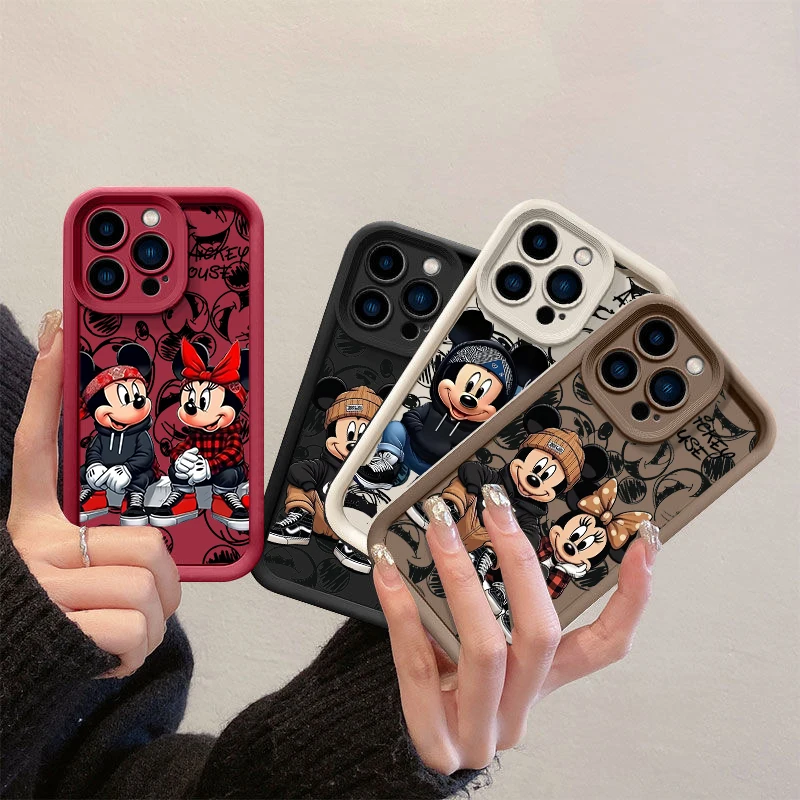 Funda de moda de Mickey Minnie Mouse para Xiaomi Redmi 15 13 12 10 9 14C 13C 12C 10C A5 Note 14 Pro 5G 12 13 Pro Plus 9S 12S