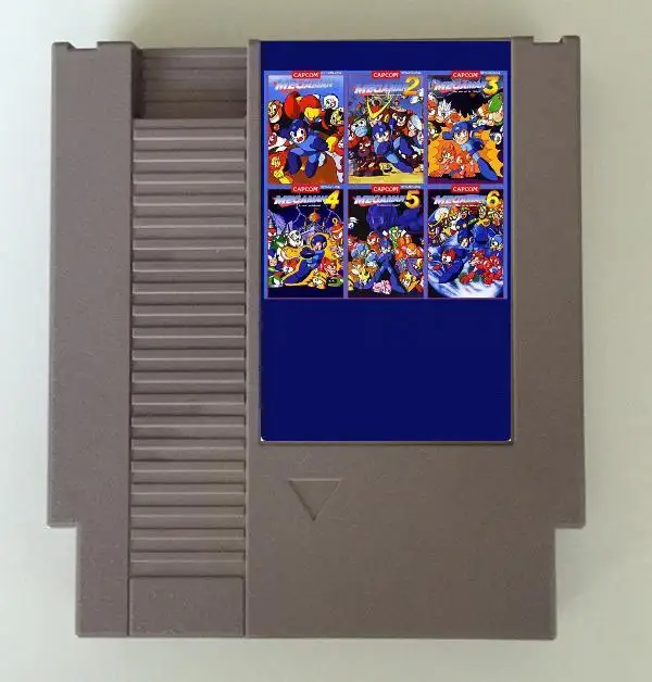 Cartucho de juego MEGAMAN REMIX 73 en 1 para consola NES/FC