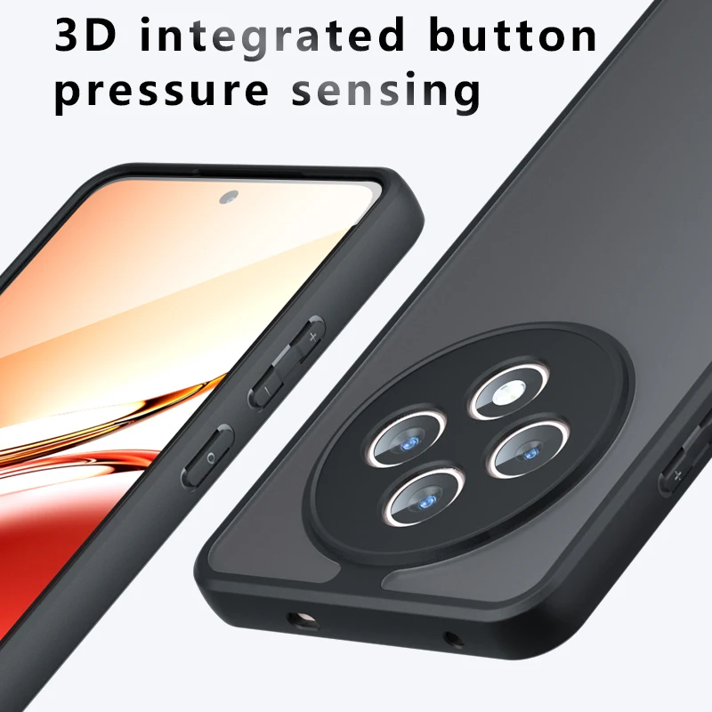 Funda para OPPO Reno 12 F 12FS 5G F27, Funda protectora transparente mate de lujo para OPPO Reno 12 FS, Funda acrílica a prueba de golpes - imagen 5