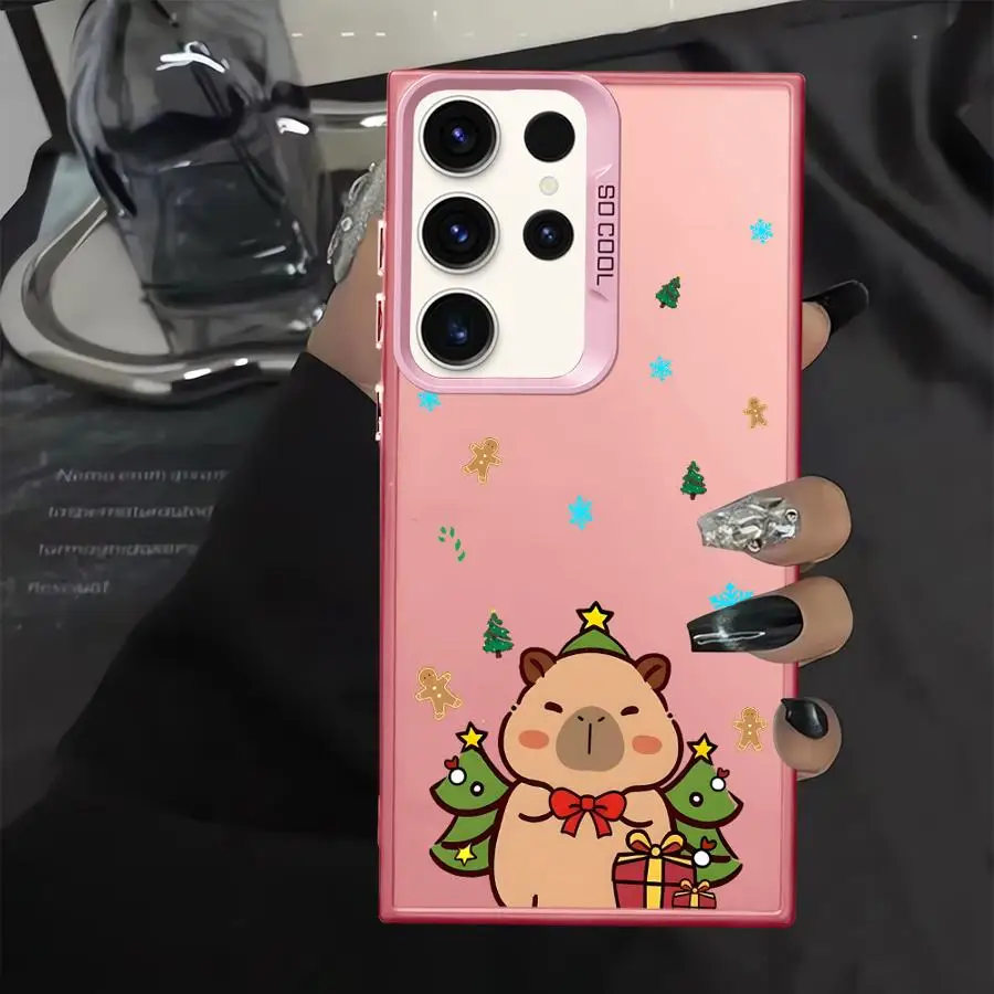 Funda trasera de teléfono con dibujos de conejillo de indias para Samsung Galaxy S24 FE S25 S20 Plus S23 Note 20 Ultra S22 S21 S23 - imagen 2