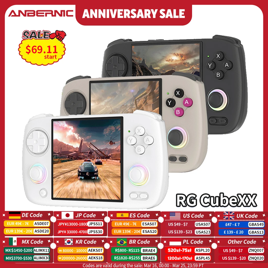 ANBERNIC RG CubeXX - Portátil de juegos con pantalla IPS 3,95 - imagen 5