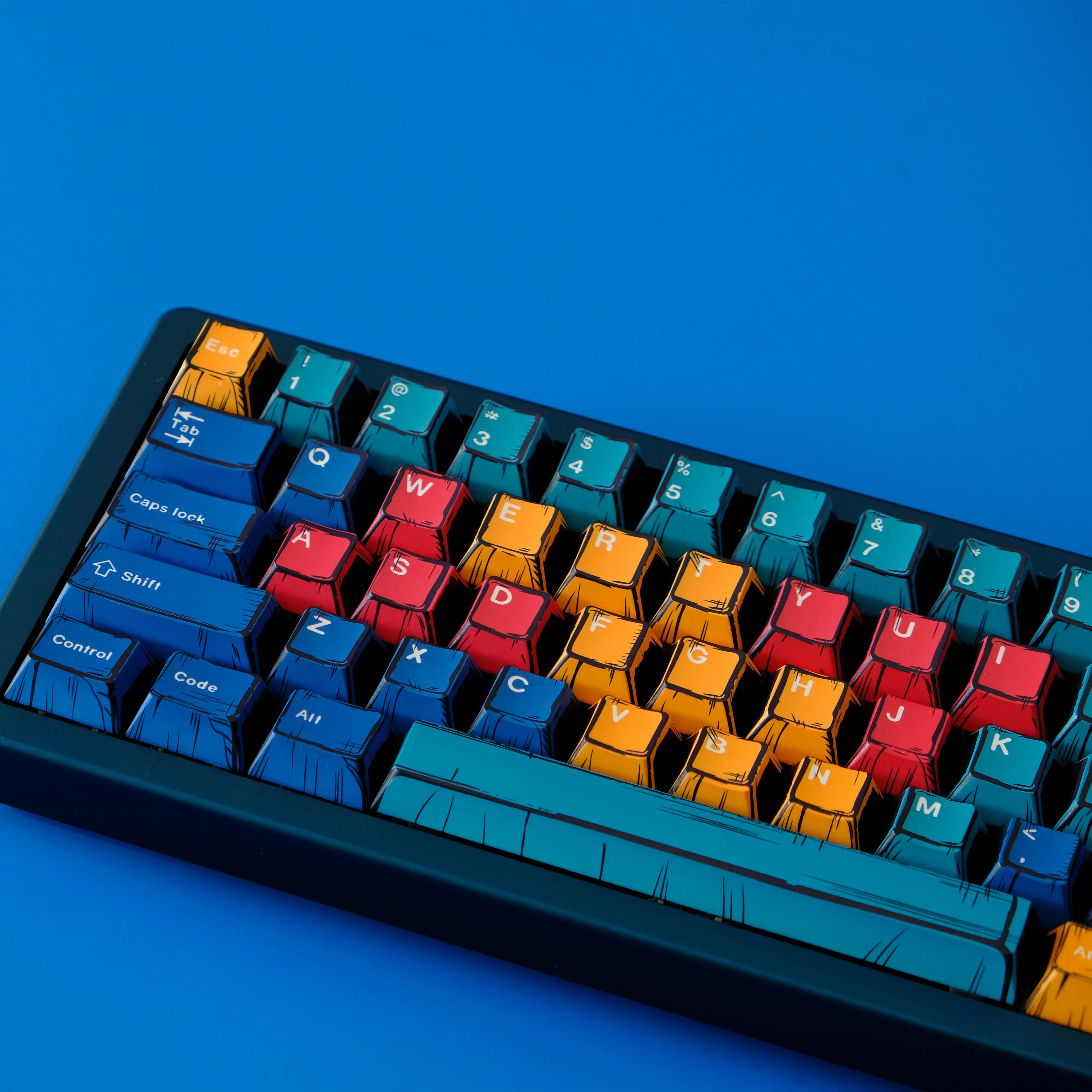 Teclas de cómic EVA 01 BOW Cherry Profile PBT Dye-Sub 78/151 teclas para teclado mecánico para jugar 61/61/63/64/68 interruptores MX - imagen 4