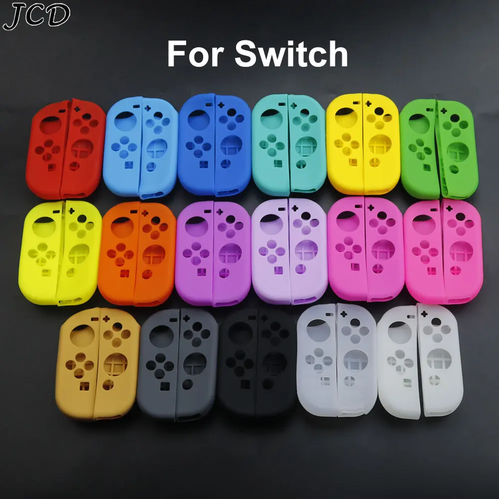JCD para Switch Joycon consola manija izquierda derecha funda de silicona piel cubierta protectora de goma para NS Switch Oled controlador - imagen 2