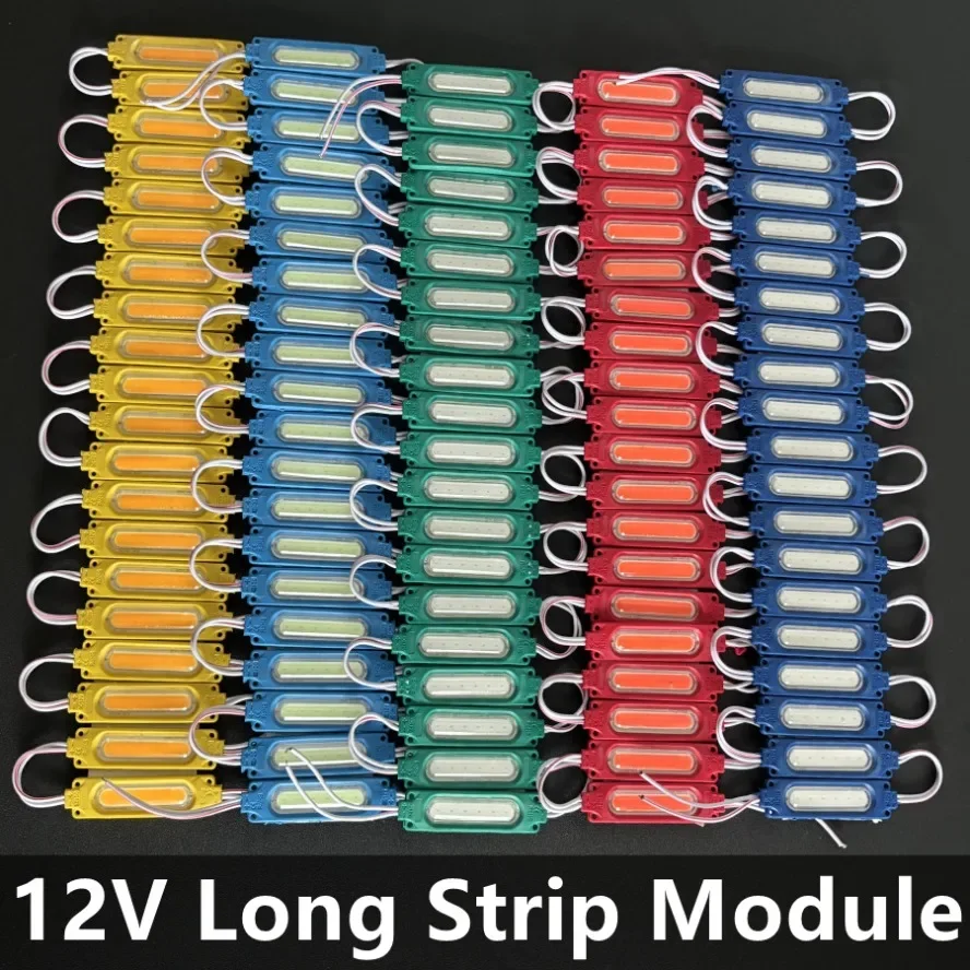 20 unids/lote módulos Led tira de luz dura 12V 220V COB luz de fondo tienda Banner impermeable IP65 habitación camión sedán decoraciones - imagen 4