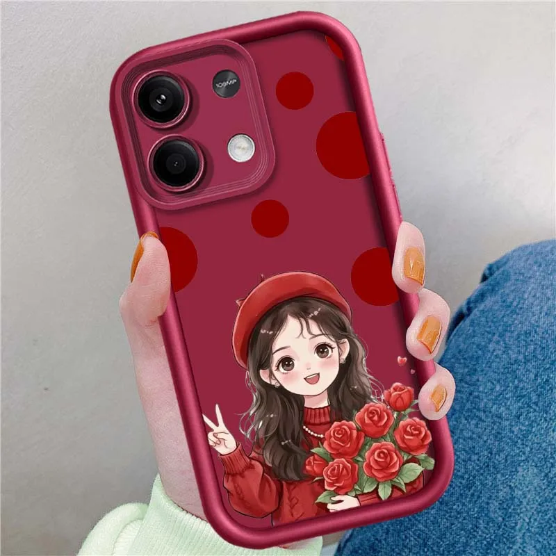 Como las chicas lindas para Redmi Note 14 13 12 11 12R 12R 11T Pro Speed Plus 5G Eye Ladder funda de teléfono - imagen 5