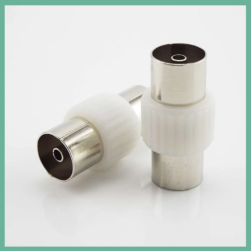 2 uds macho a macho/hembra a hembra conector de TV para antenas TV RF enchufes coaxiales adaptador de conector B6 - imagen 5