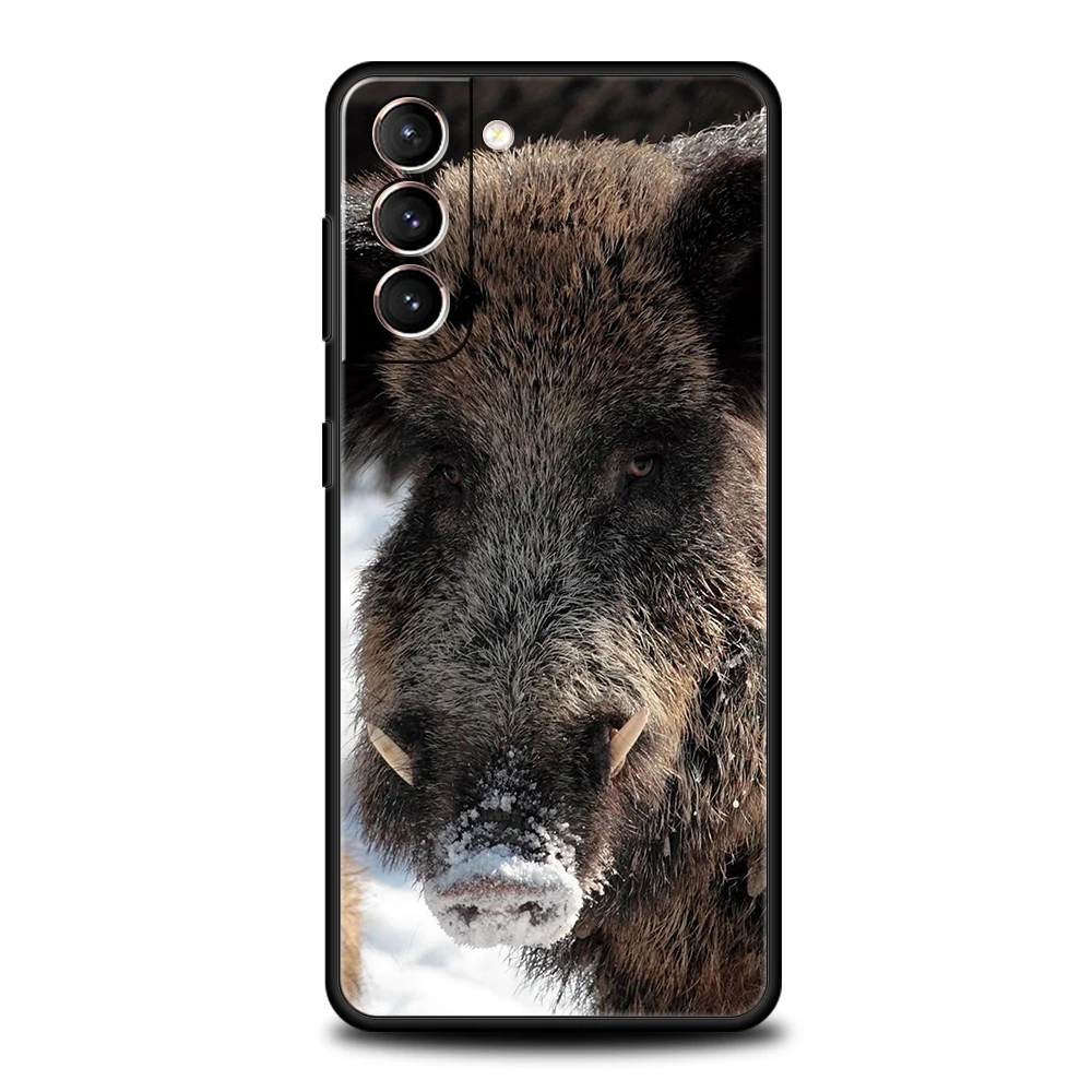 Funda de teléfono Animal jabalí para Samsung Galaxy S25 S24 S23 S22 Ultra S20 S21 FE 5G S10 S9 Plus S10E, funda suave de TPU - imagen 5