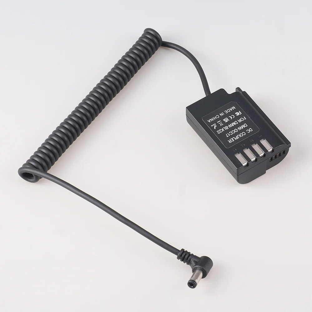 DMW-BLK22 batería simulada cable de resorte CC línea recta tipo c cable de resorte D-TAP cable de resorte Fotografica accesorios de fotografía - imagen 2