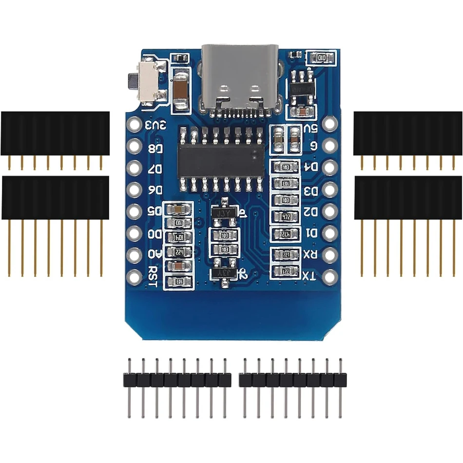 Módulo WiFi inalámbrico para Arduino, Micro USB tipo C, D1, Mini NodeMcu, ESP8266, ESP-12F, Mini NodeMCU Lua, 4M Bytes - imagen 4