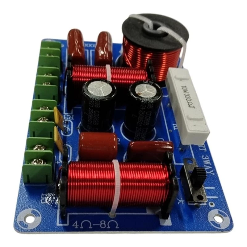 Altavoces de 300W, filtro divisor de frecuencia, agudos, bajos medianos, 3 vías, altavoz de Audio HiFi, Crossover ajustable, sistemas de Audio para el hogar DIY - imagen 4