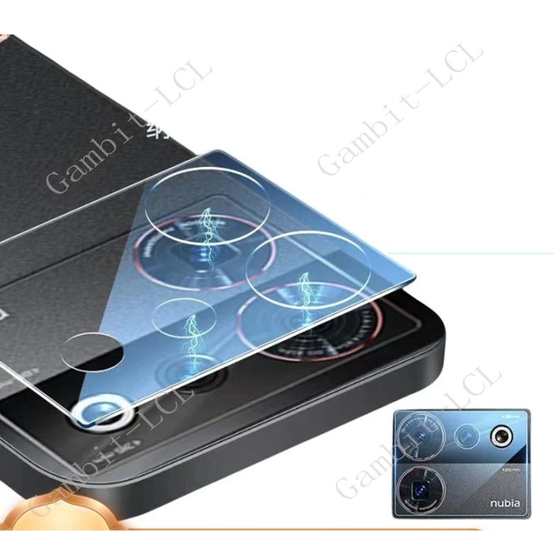 Lente de cámara integral 3D para ZTE Nubia Z70 vidrio Ultra templado en NubiaZ70Ultra Z70Ultra Z60 película protectora de pantalla trasera - imagen 3
