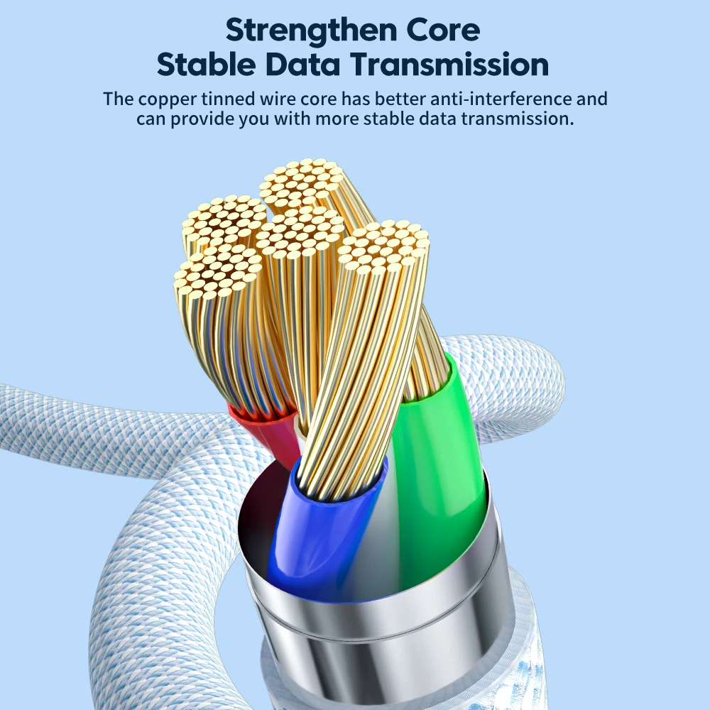 Toocki PD 20W USB C a Cable de iluminación para iPhone 14 13 12 11 Pro Max XR XS 8 7 Plus 6 5 Cable de carga rápida para datos de iPhone iPad - imagen 5