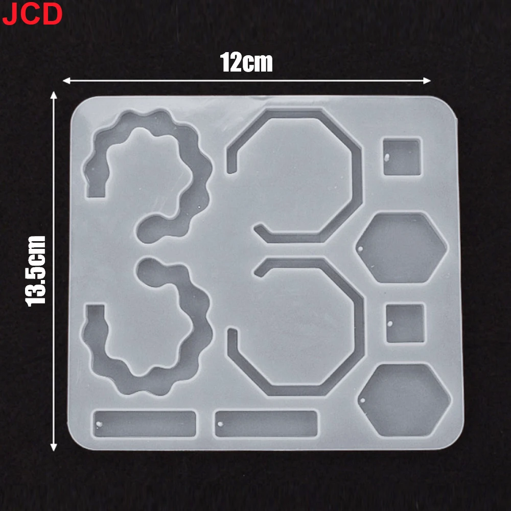 JCD moldes de resina para pendientes, moldes de fundición de joyería, colgante de silicona, moldes de resina epoxi para pendientes para mujer, suministros para hacer joyas DIY - imagen 5