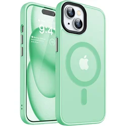 Funda magnética MagSafe antigolpes para iPhone 11-16 Pro Max Plus