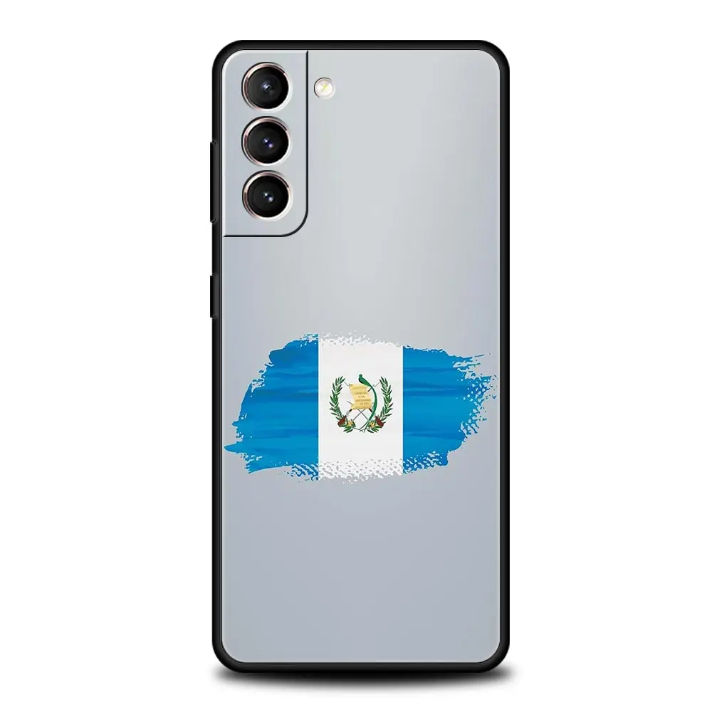 Funda de teléfono con bandera de Guatemala para Samsung Galaxy S25 Edge S24 S23 S22 S20 Ultra S21 FE 5G S10 Plus, funda suave de TPU - imagen 3