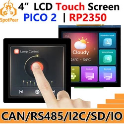 Raspberry Pi Pico 2 RP2350 – Módulo LCD táctil con CAN y RS485