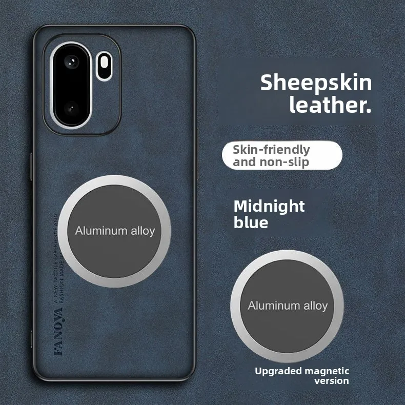 Funda para Oneplus ACE6 15R magnética antideslizante de piel de oveja de lujo PU sensación de piel funda a prueba de golpes para Oneplus ACE6 1 + 15R - imagen 2