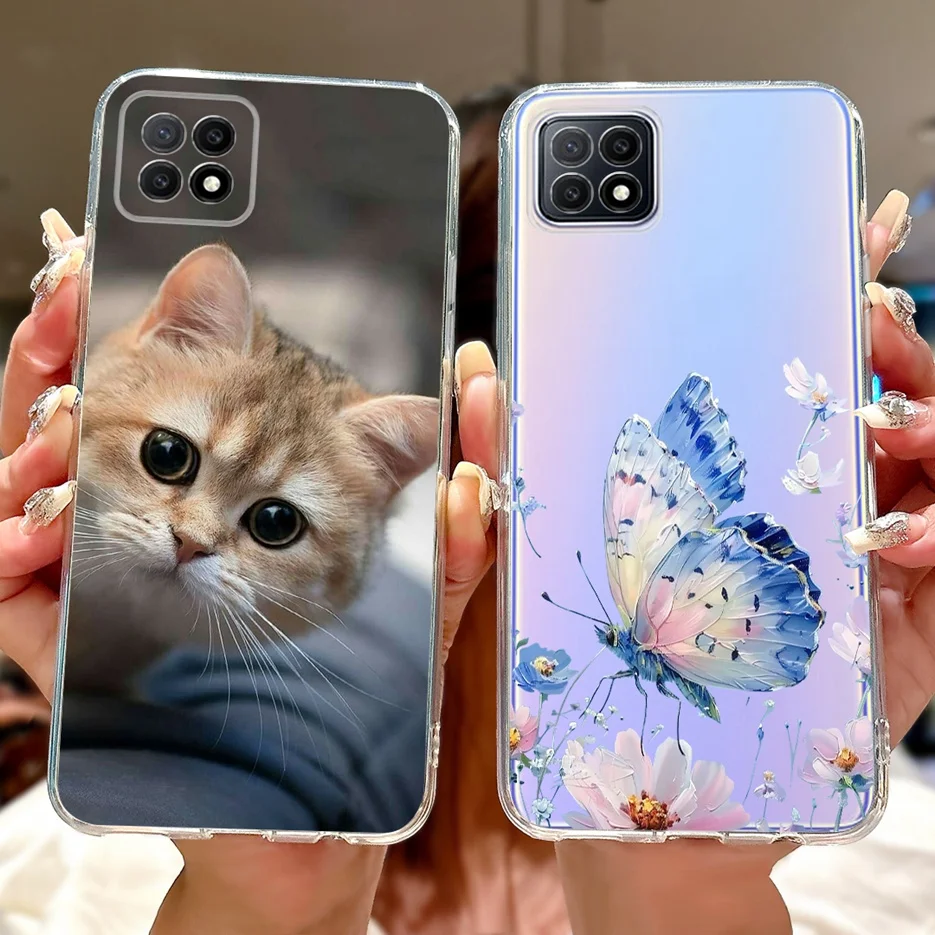 Para Oppo A73 5G funda CPH2161 funda pintada de lujo de moda funda de teléfono de silicona suave para Oppo A72 5G PDYM20 A 73 OppoA73 5G Fundas - imagen 5