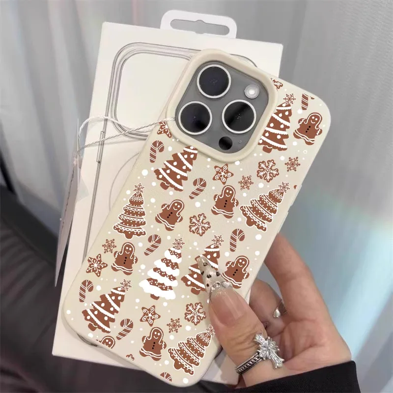 Funda con estampado de árbol de Navidad, muñeco de nieve, Papá Noel y alce, para OPPO A5 5G Reno 14 13 12 11 Pro A5 A3 F29 PRO A5X 13F 12F 11F, Lichee - imagen 4