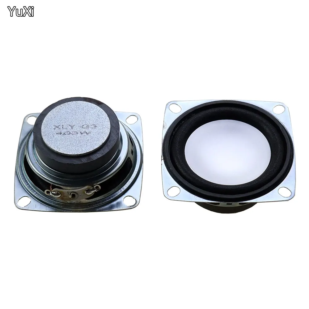 YuXi 1 Uds 4R 3W altavoz 53mm altavoz cuadrado borde de espuma magnética externa tapa de goma plateada 53*43*23mm - imagen 2