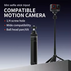 Palo Selfie y Mini Trípode para DJI Action 5 Pro, 4 y 3