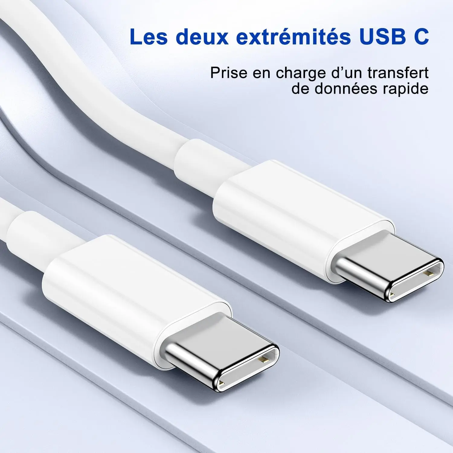 Cable de carga rápida tipo C a USB C 100W PD para iPhone 15 16 Pro Max 15 16 Plus Samsung Pixel Moto Huawei Cable de carga rápida 3M - imagen 2