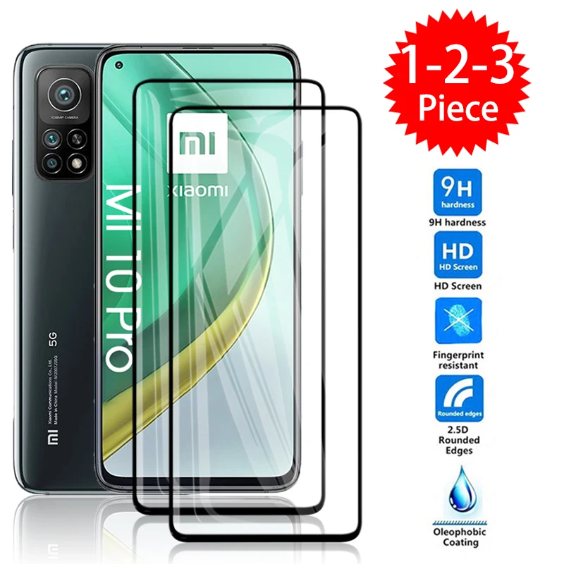 Funda de teléfono Mi10T 5G, accesorios de película de seguridad para Xiaomi 10t lite 10 pro 10T, vidrio protector ligero para Mi 10T pro, 3 piezas - imagen 4