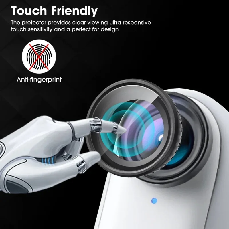 Cubiertas protectoras de lentes de cámara mejoradas para Insta360 GO 3S, películas de vidrio templado, protector de lentes de cámara, accesorios para cámaras de vídeo de acción - imagen 4