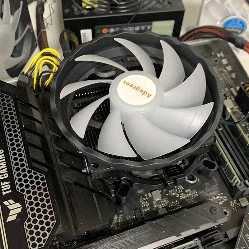 Enfriador de aire de CPU X99, 4 tubos de calor, procesador de PC de 120MM, radiador de CPU para LGA 1700 1200 115X 2011 1366 AMD AM3 AM4 AM5 - imagen 4