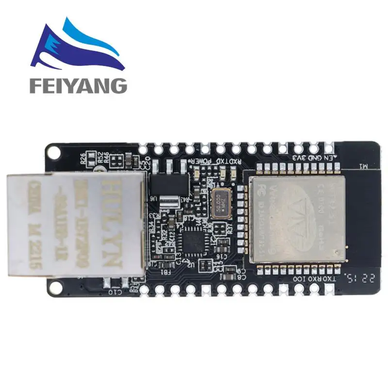 Placa de módulo inalámbrico MCU ESP32, puerto serie integrado, red Ethernet, compatible con Bluetooth, WIFI Combo Gateway, WT32-ETH01 - imagen 2