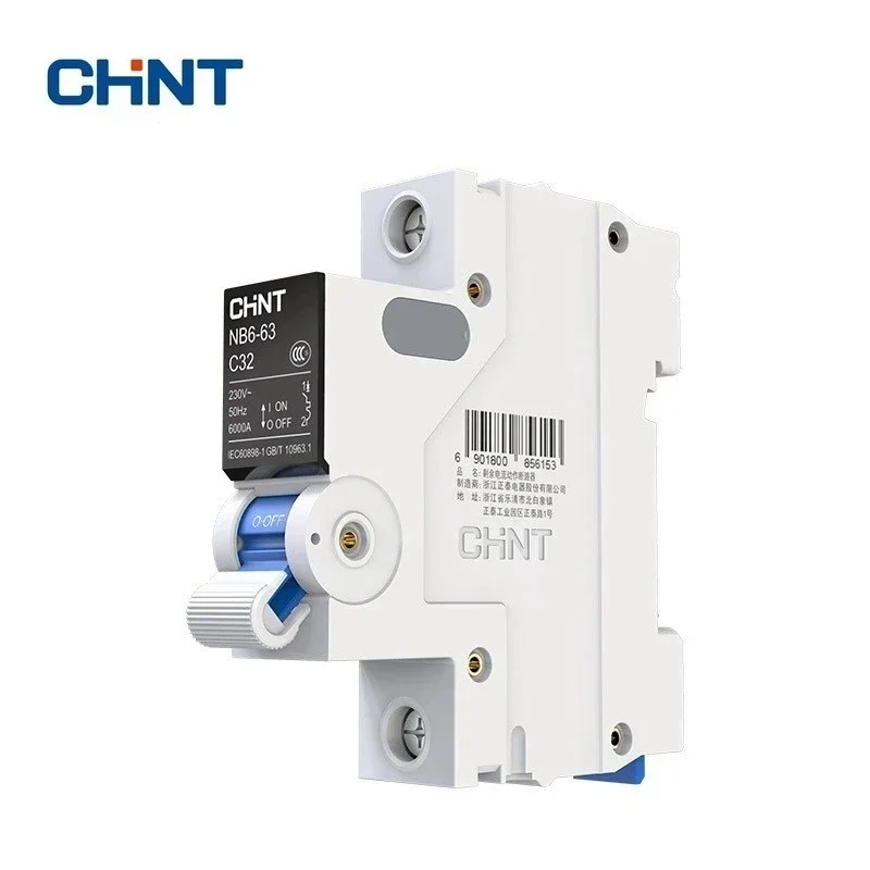 CHNT CHINT NB6-63 DZ30 DZ40 EPN DPN TPN 1P 2P 3P 4P AC 230/400V ROCB disyuntor montaje en carril DIN interruptor de aire en miniatura
