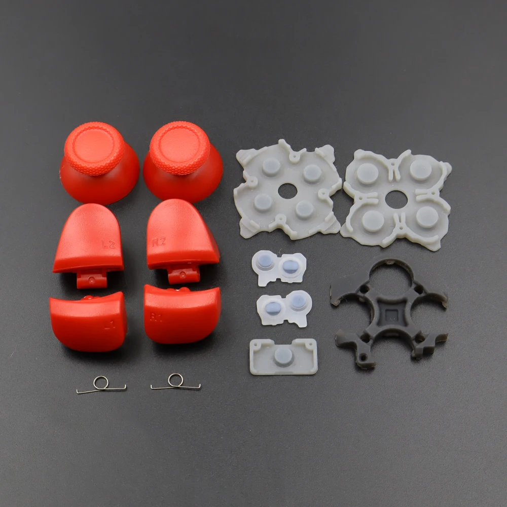 1 Juego de botones de disparo para PS5 V3 L1 R1 L2 R2 + sombrero de seta + almohadillas de goma conductoras pieza de reparación de mando botón y tecla de disparo - imagen 4