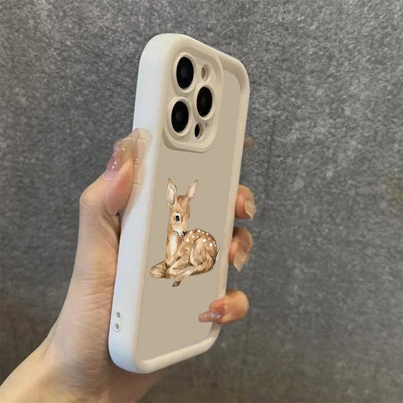 Funda de teléfono con diseño de ciervo bonito para Xiaomi Redmi Note 14 13 12 11 Pro Plus 4G 5G 12S 11S Redmi 15C 14C 13, funda suave de silicona - imagen 4