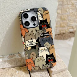 Funda Magnética Gato iPhone – Doble Capa Antigolpes