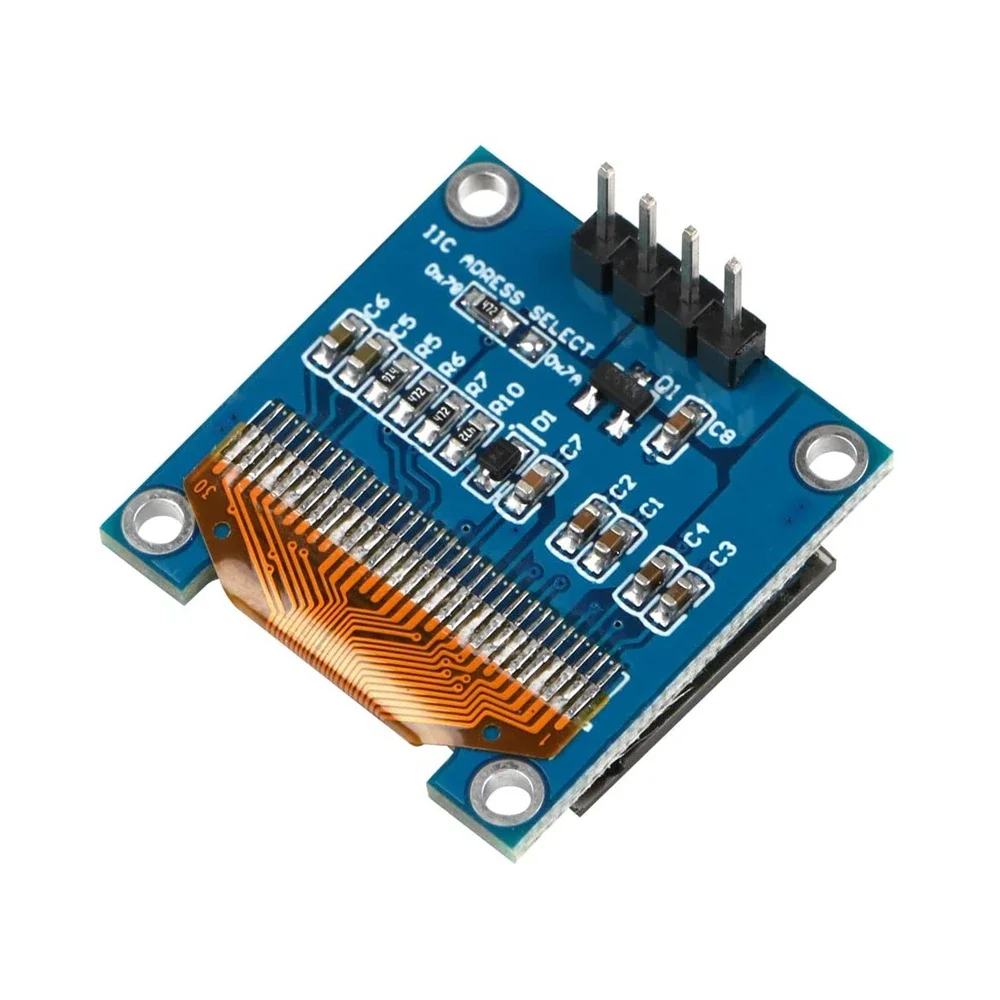 1-10 Uds. Módulo de pantalla OLED de 0,96 pulgadas I2C IIC SPI Serial 128X64 SSD1306 LCD 3,3-5V 4 pines blanco/azul/amarillo azul para Arduino - imagen 2